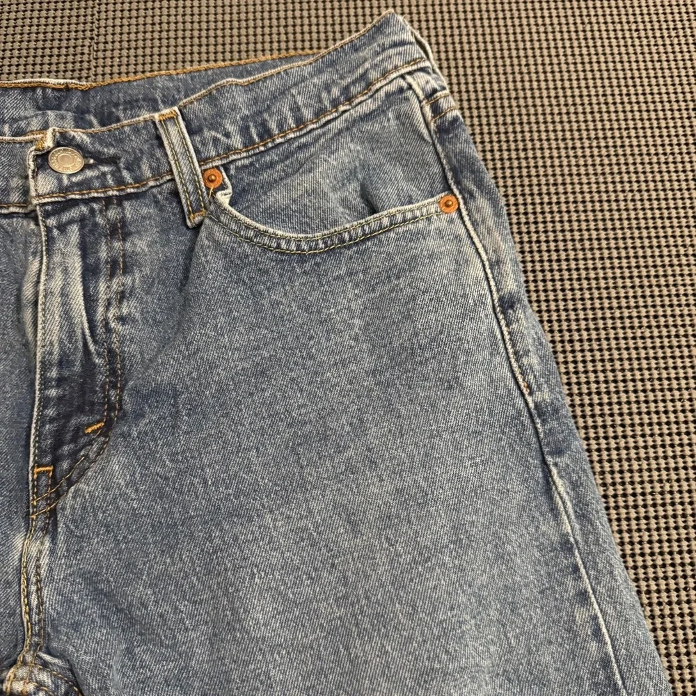 Levis 502 Jeans Mens 30x32 Blue Denim Taper Fit Straight Western Cowboy Rodeo